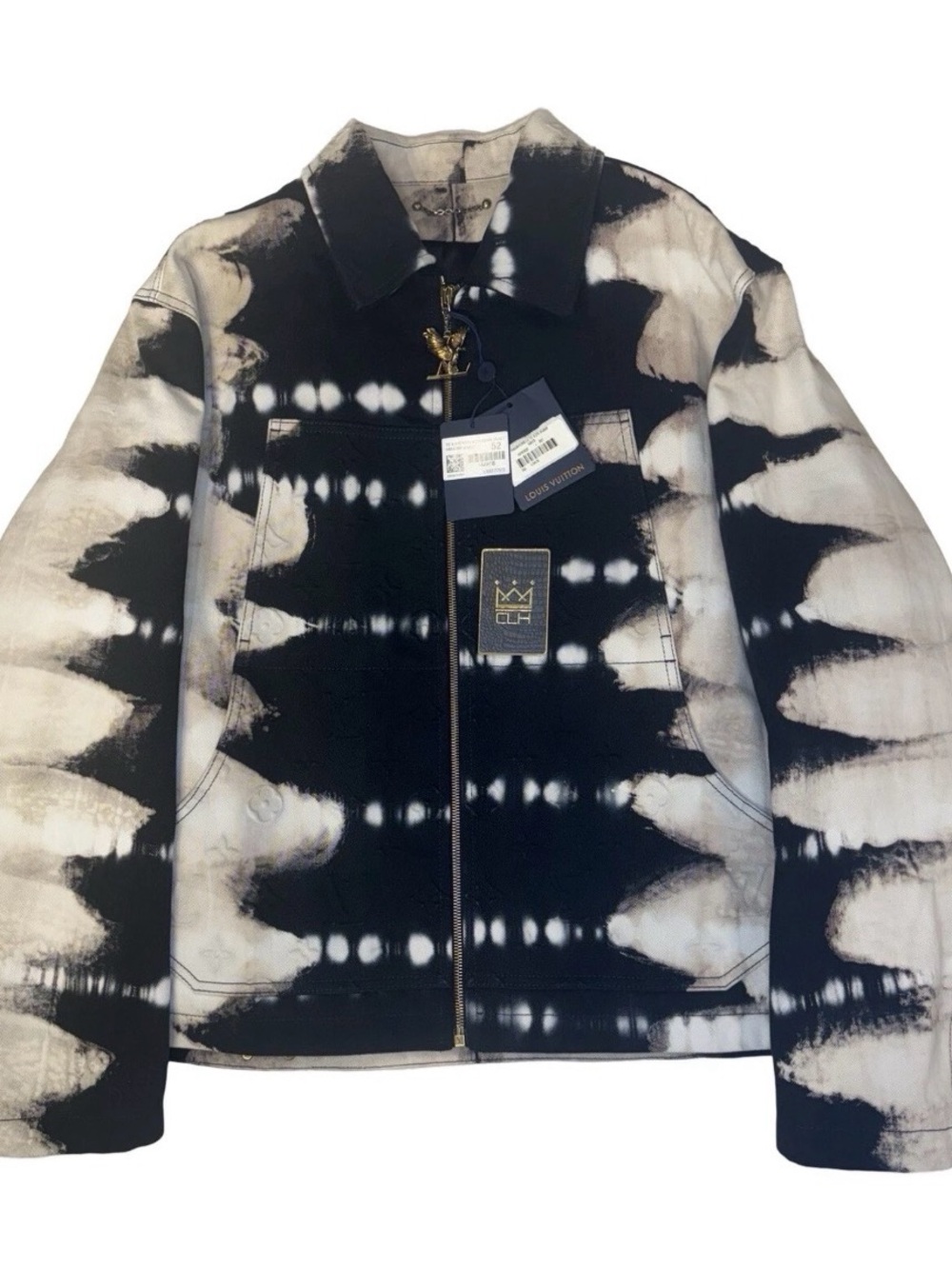 LOUIS VUITTON TIE-DYE WORKWEAR DENIM JACKET